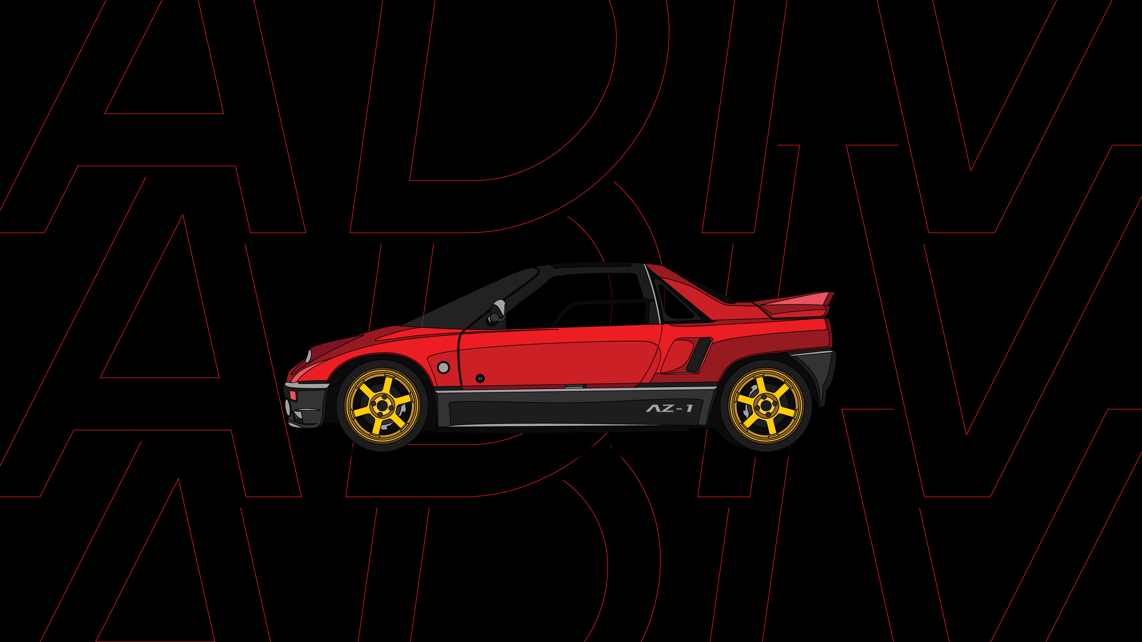 Illustrazione di auto stilizzata