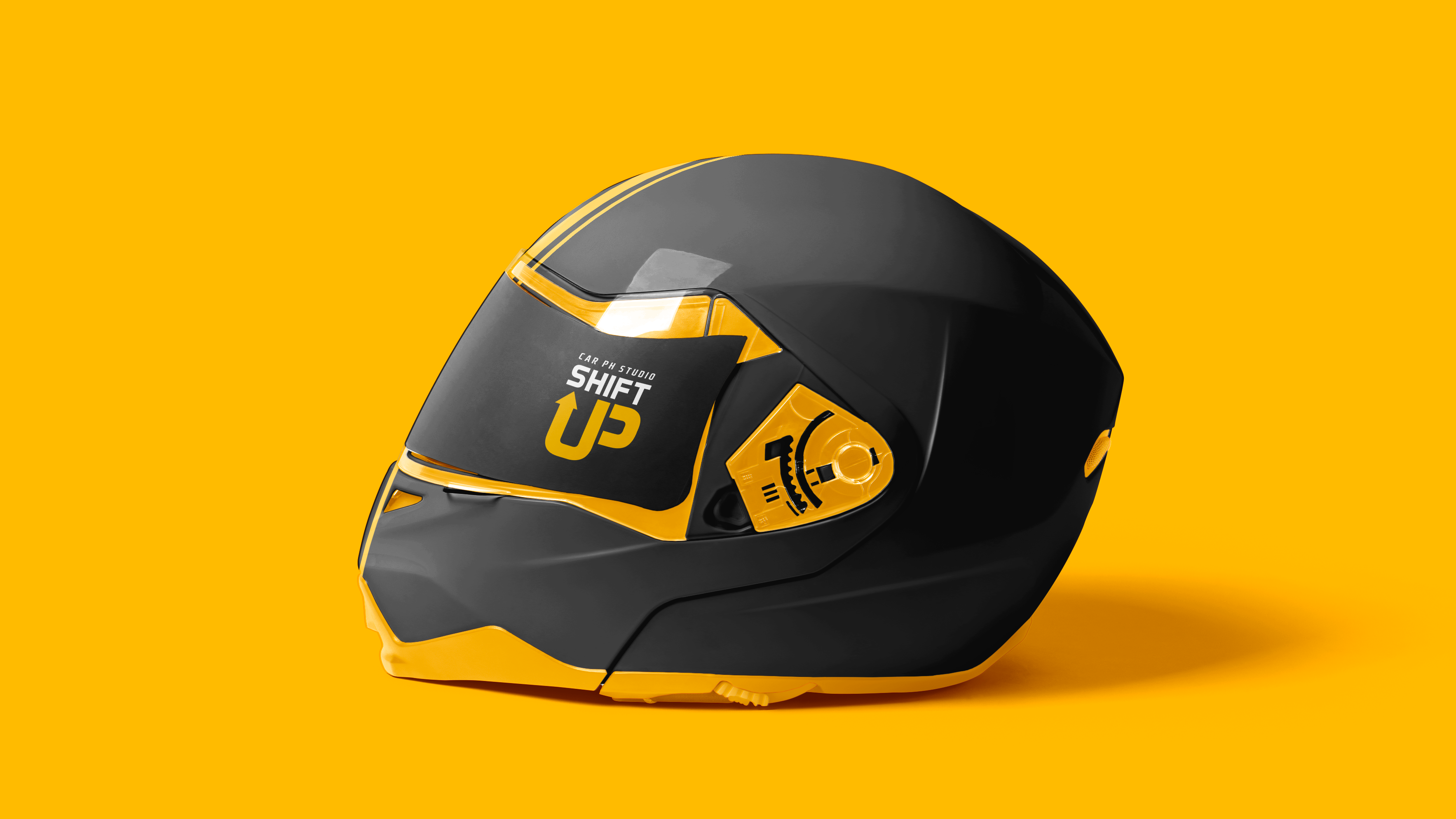 Anteprima di un casco personalizzato realizzato per Shift-Up