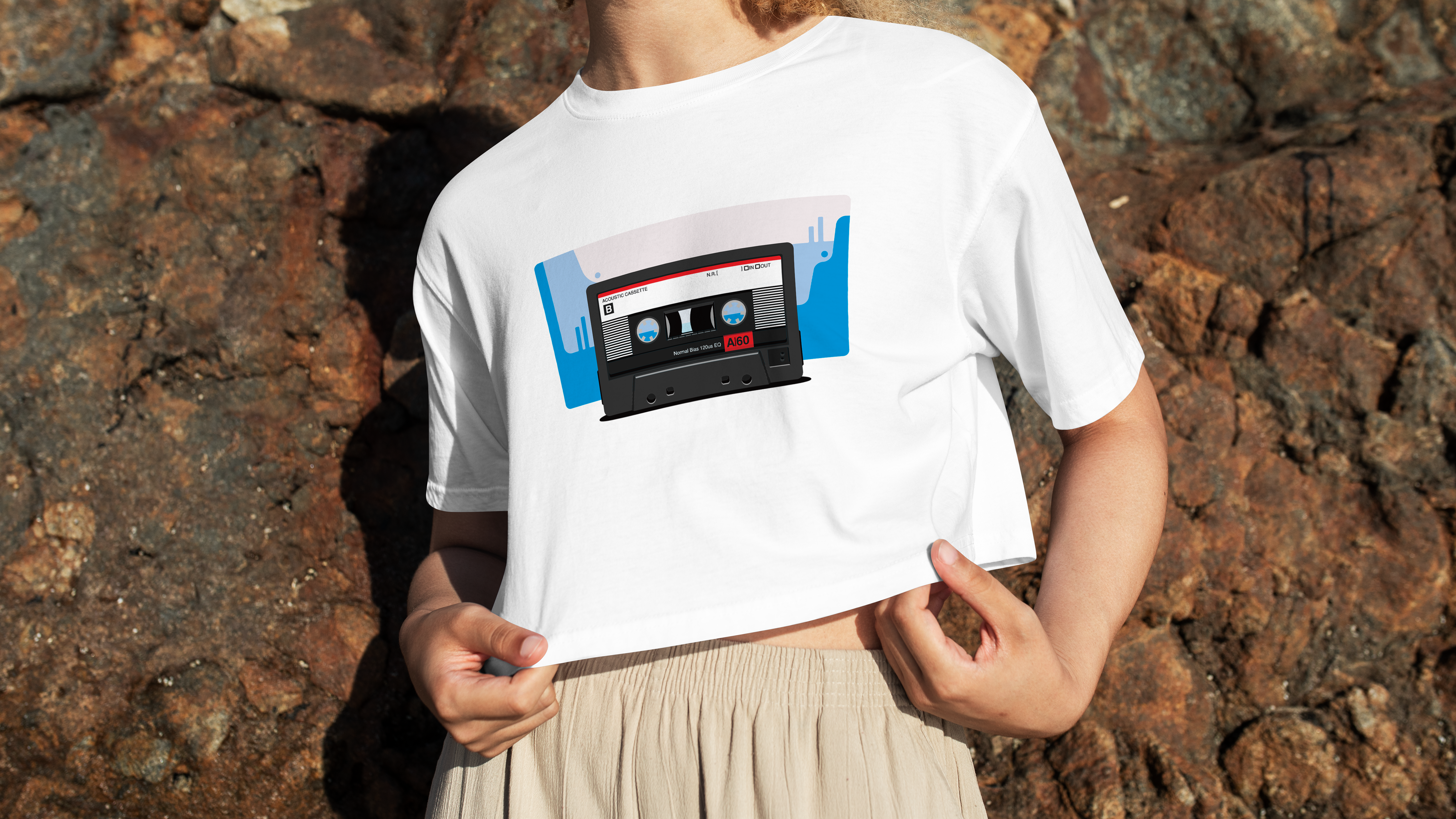 Anteprima di una t-shirt realizzata per il progetto back to the 80s