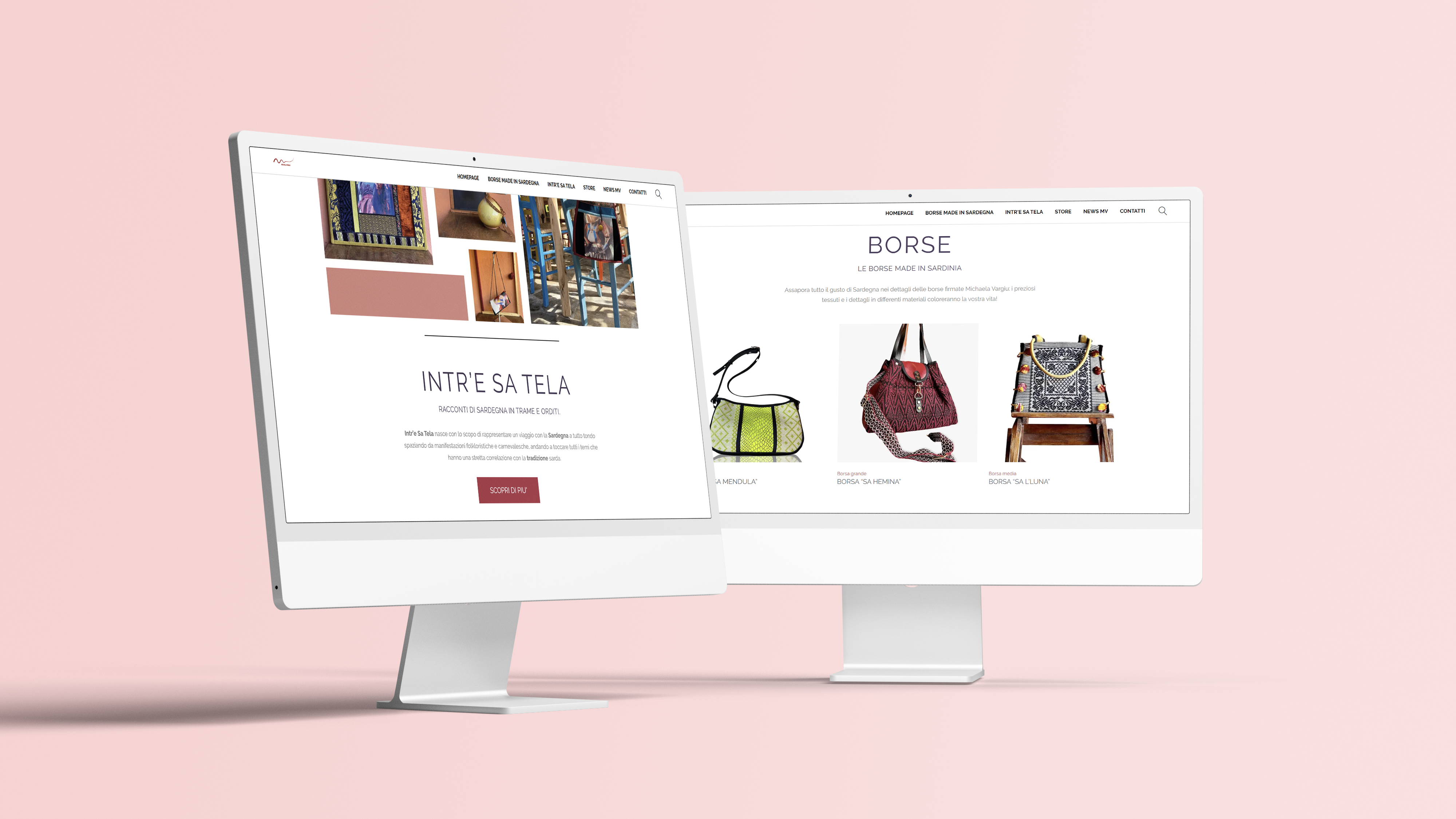 Anteprima dell'e-commerce appena ridisegnato di Michaela Vargiu